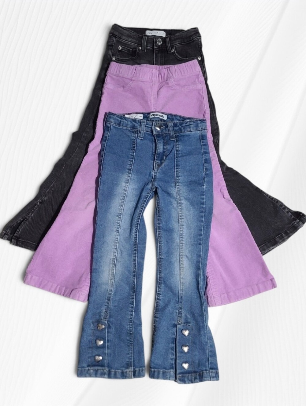 3-Pack Retro 90s Flare Pants Bundle Zara H&M Vigoss 5/6